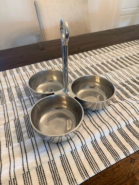 Pottery Barn 3-Tier condiment serving piece